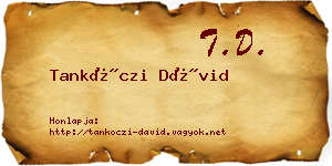 Tankóczi Dávid névjegykártya