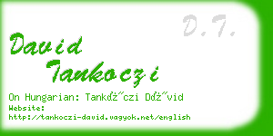 david tankoczi business card